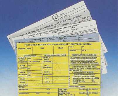 Pennoyer-Dodge Co. certification cards 1-800-736-4243